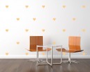 Heart Pattern Wall Decal Nursery Modern Vinyl Sticker